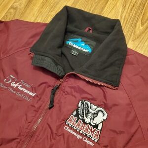 Vintage Alabama Crimson Tide Golf Jacket Men Large Crimson Tri‎ Mountain